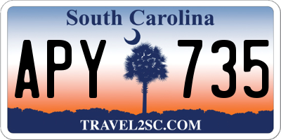 SC license plate APY735