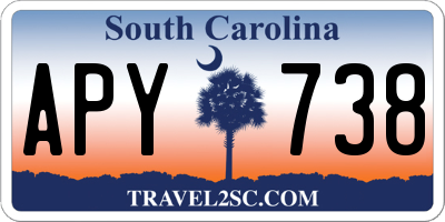 SC license plate APY738