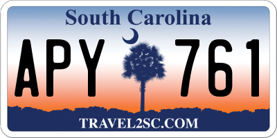 SC license plate APY761