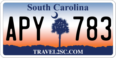 SC license plate APY783