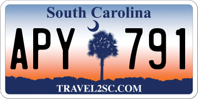 SC license plate APY791