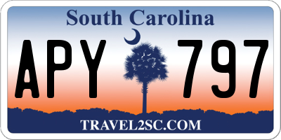 SC license plate APY797