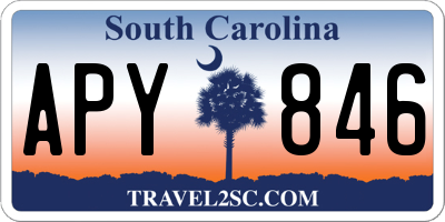 SC license plate APY846