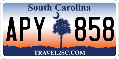 SC license plate APY858