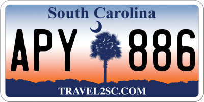 SC license plate APY886