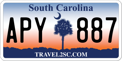 SC license plate APY887