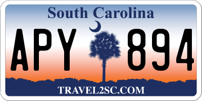 SC license plate APY894
