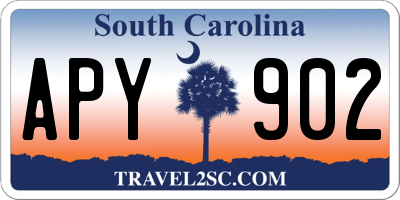 SC license plate APY902
