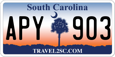 SC license plate APY903
