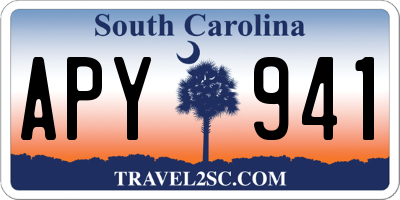 SC license plate APY941