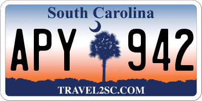SC license plate APY942