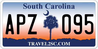 SC license plate APZ095