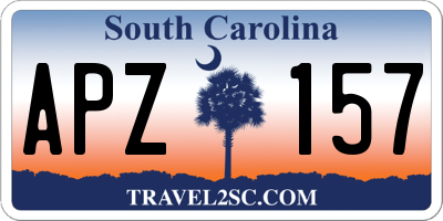 SC license plate APZ157