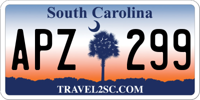 SC license plate APZ299