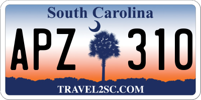 SC license plate APZ310