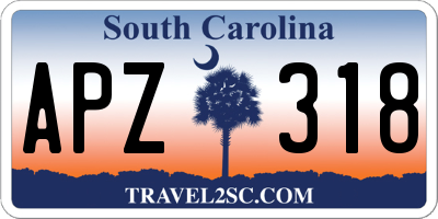 SC license plate APZ318