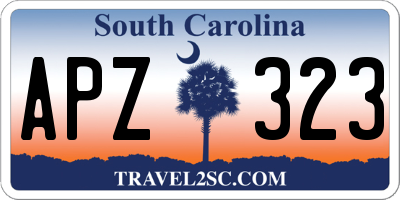 SC license plate APZ323