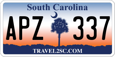 SC license plate APZ337