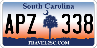 SC license plate APZ338