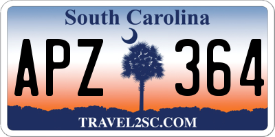 SC license plate APZ364
