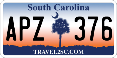 SC license plate APZ376