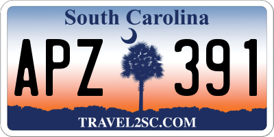 SC license plate APZ391