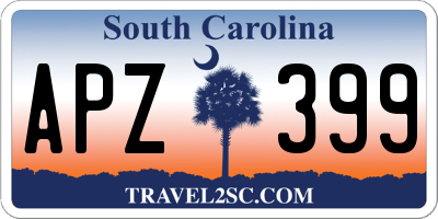 SC license plate APZ399