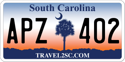 SC license plate APZ402