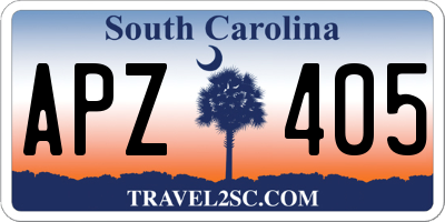SC license plate APZ405