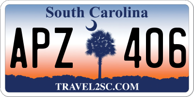 SC license plate APZ406