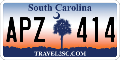 SC license plate APZ414