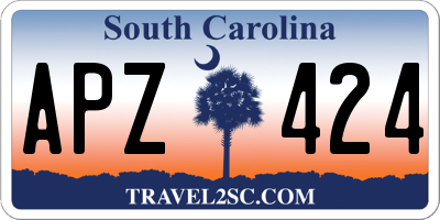 SC license plate APZ424