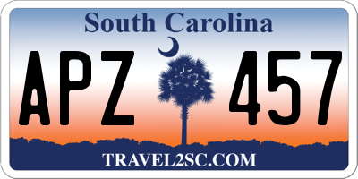 SC license plate APZ457