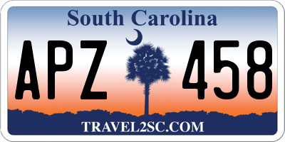 SC license plate APZ458