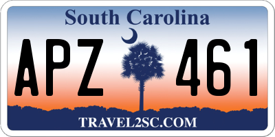 SC license plate APZ461