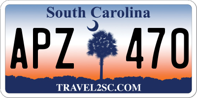 SC license plate APZ470
