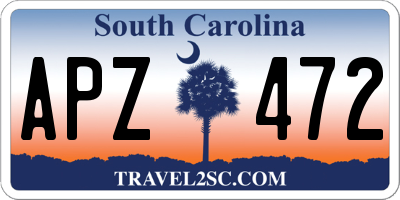 SC license plate APZ472