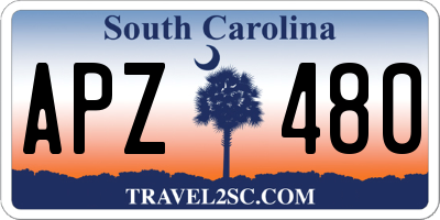 SC license plate APZ480