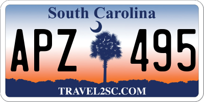 SC license plate APZ495