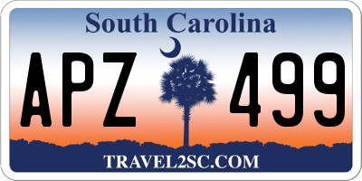 SC license plate APZ499