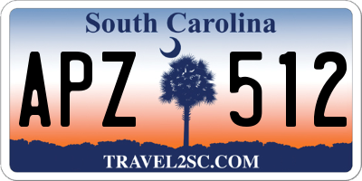 SC license plate APZ512