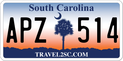 SC license plate APZ514