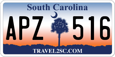 SC license plate APZ516