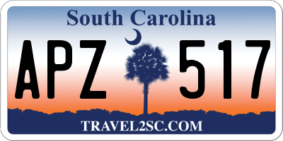 SC license plate APZ517