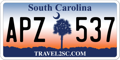 SC license plate APZ537