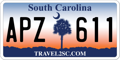 SC license plate APZ611