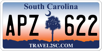 SC license plate APZ622