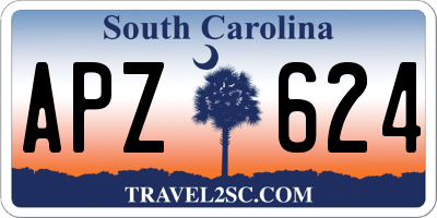 SC license plate APZ624