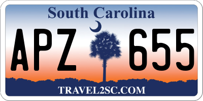 SC license plate APZ655