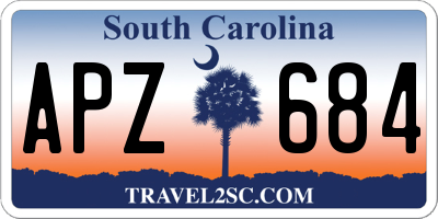 SC license plate APZ684